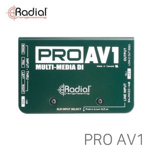 [RADIAL] PRO AV1 / 멀티미디어 다이렉트 박스 / Multi Media DirectBox / DI BOX