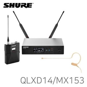 [SHURE] QLXD14/MX153 / 무선이어셋마이크 / 전지향성 / MX153유닛