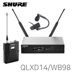 [SHURE] QLXD14/WB98 / 무선악기용마이크 / 단일지향성 / BETA98HC유닛